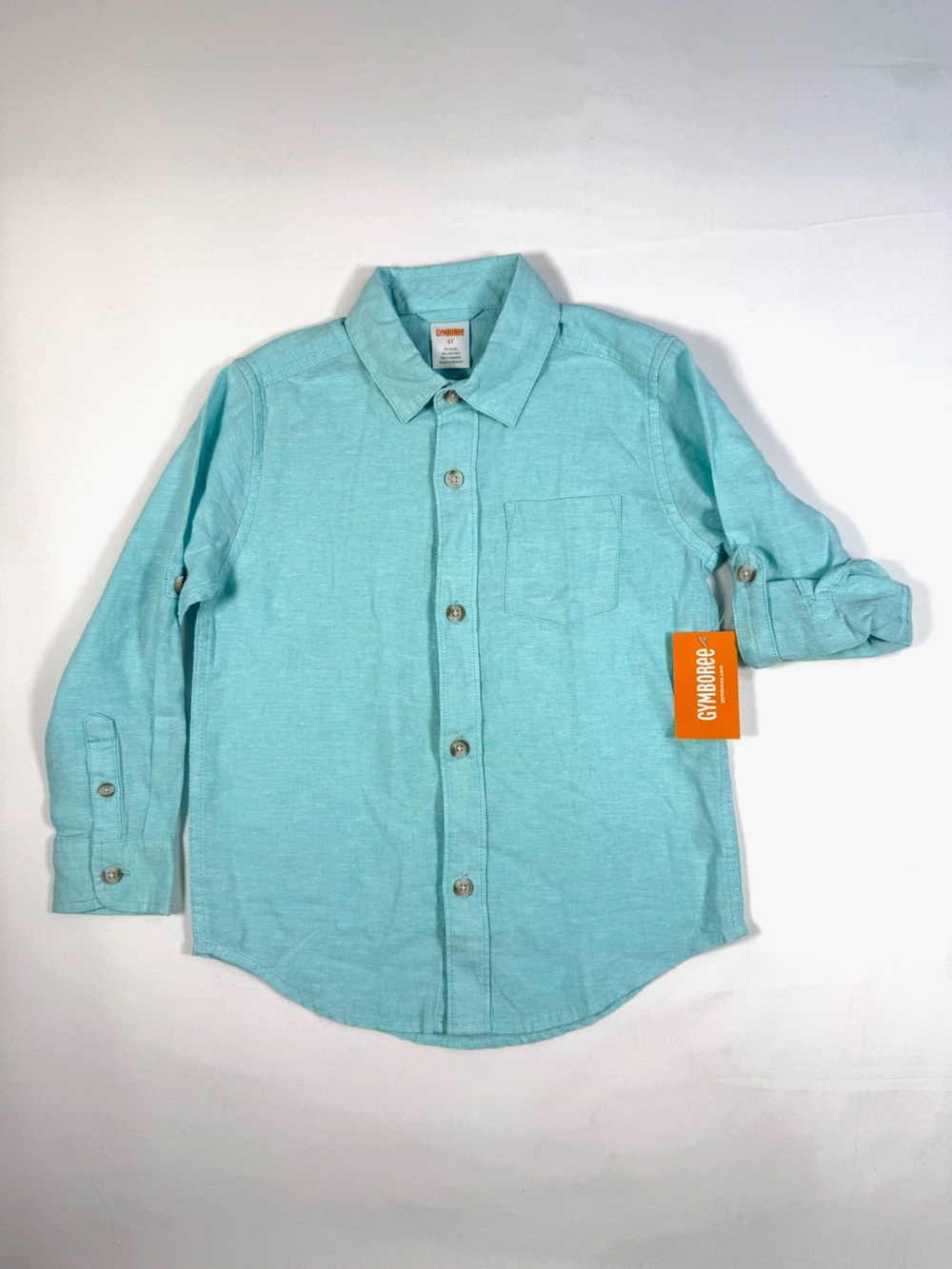 NWT‎ GYMBOREE Boys 5T Linen Cotton Button Down Shirt Coastal Beach Preppy NEW